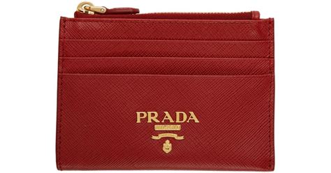 prada card holder with zipper